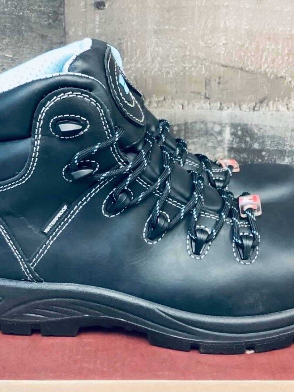 Avenger Steel Toe Black Ankle Waterproof Puncture Proof Work Hiking Boot Size 9